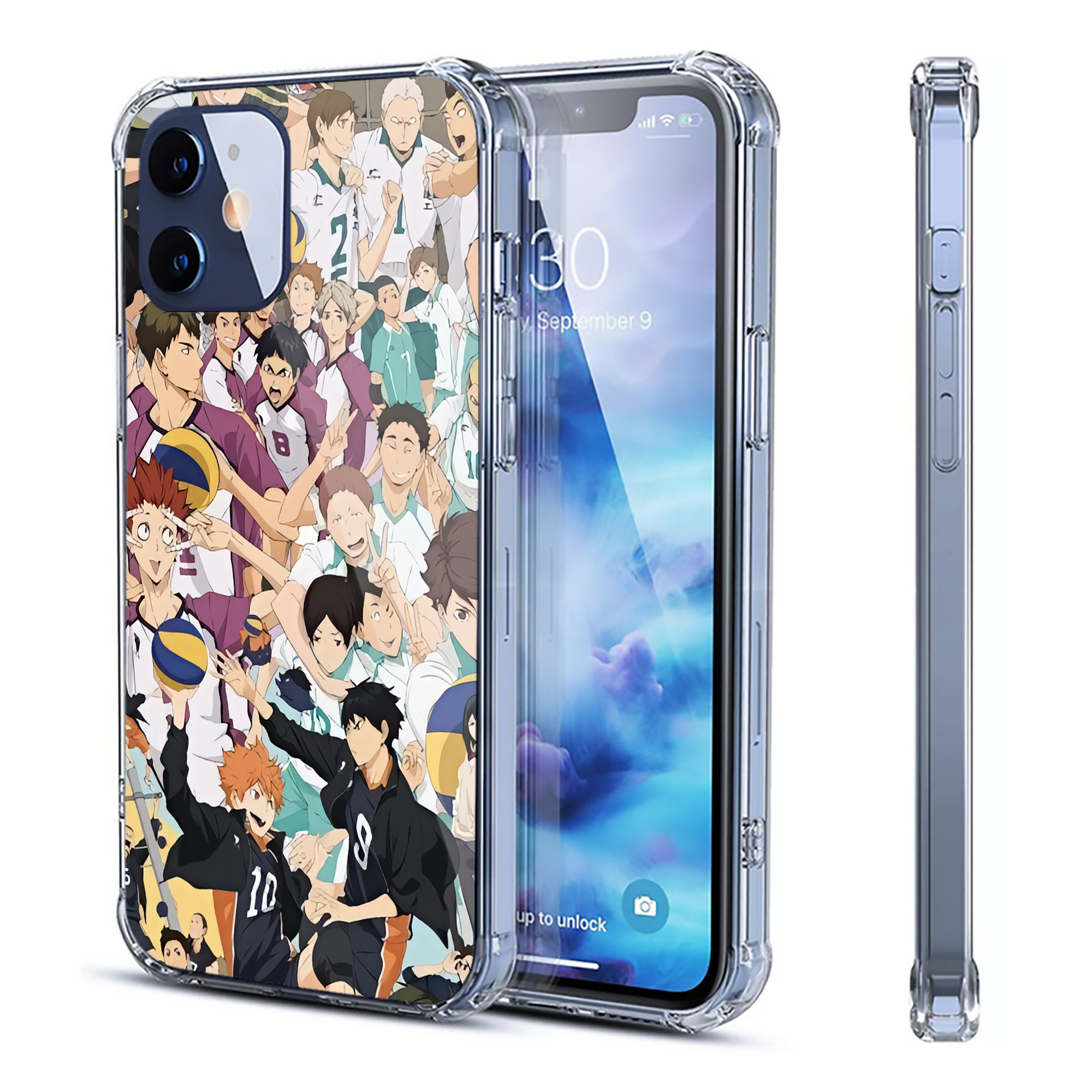 （画像用） ハイキュー!! Haikyu!! 【iPhone 12シリーズ対応】透明スマホケース（クリアソフトケース）